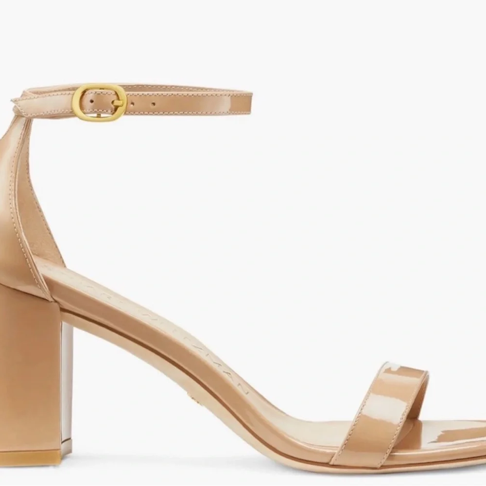 Stuart Weitzman Nude Ankle Strap Heels - Picture 6 of 6
